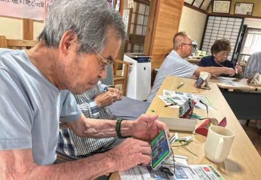 スマホの操作を練習